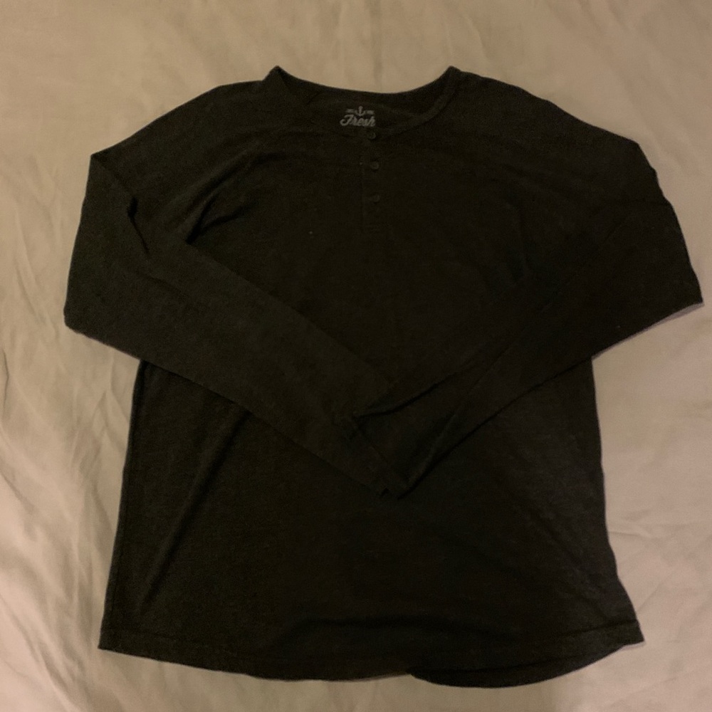 Charcoal Grey Henley